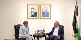 الشيخ يستقبل ممثل الاتحاد الأوروبي في فلسطين