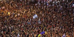 بالفيديو والصور: تجدد التظاهرات ضد حكومة نتنياهو
