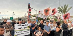 تظاهرات احتجاجية داخل أراضي الـ48 تنديداً بالجريمة وتواطؤ شرطة الاحتلال