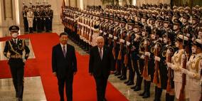 تفاصيل اجتماع الرئيس عباس مع نظيره الصيني