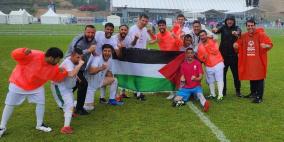 منتخب فلسطين لكرة القدم يحقق الذهبية في البطولة العالمية