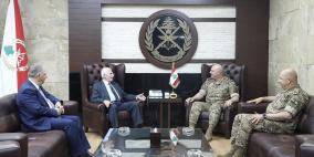 قائد الجيش اللبناني يستقبل عزّام الأحمد والسفير دبور