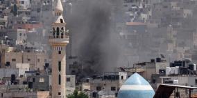 شاهد: الاحتلال يقصف محيط مسجد الأنصار بمخيم جنين 