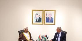 تفاصيل لقاء حسين الشيخ مع وزير خارجية سلطنة عمان