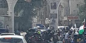 مسيرة دراجات نارية اسنادا لمدينة جنين ومخيمها