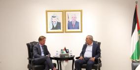الشيخ يلتقي ممثل الاتحاد الاوروبي لدى فلسطين