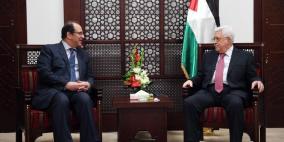 الرئيس عباس يجتمع مع مدير المخابرات المصرية