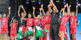 فوز فريق أطفال غزة ببطولة النرويج الدولية لكرة القدم 