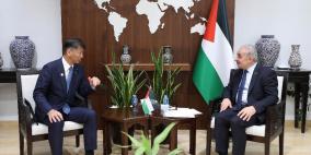 اشتية يدعو اليابان للاعتراف بالدولة الفلسطينية