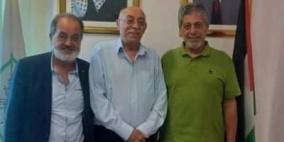 طوباسي يلتقي د.عرنكي و د.جادو ويضعهم في صورة الملتقى التقدمي للتضامن اليوناني الفلسطيني 