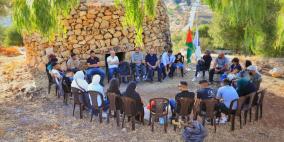 اطلاق مبادرة مناطير فلسطينية في قرية المناطير عين قينيا