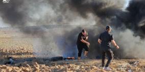 إصابات خلال تظاهرات على حدود غزة تنديداً بالاعتداءات على الأقصى