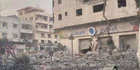 طائرات الاحتلال تقصف مقر شركة الاتصالات في مدينة غزة