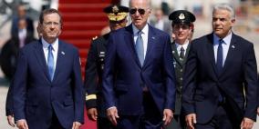 بايدن يصل اسرائيل بالتزامن مع وصول 3 حاملات طائرات ومشاة بحرية