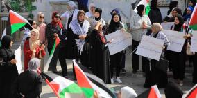 وقفة في نابلس احتجاجا على عدوان الاحتلال على غزة وإسنادا للمعتقلين في سجون الاحتلال
