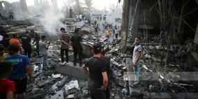 شهداء وجرحى في غارات اسرائيلية على منازل المواطنين في قطاع غزة