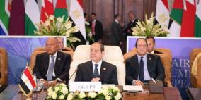 الرئاسة المصرية تؤكد رفضها بتصفية القضية الفلسطينية