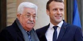 خلال لقائه بالرئيس الفرنسي: الرئيس عباس يطالب بوقف إطلاق النار وإدخال المساعدات والوقود لقطاع غزة