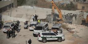 الاحتلال يفجر منزلا قيد الإنشاء في قرية برقة شمال غرب نابلس