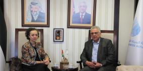 الوزير غنيم يلتقي مديرة منظمة اليونيسيف في فلسطين