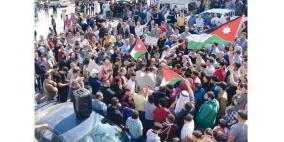 الأردن: تواصل الفعاليات التضامنية تنديدا بجرائم الاحتلال على قطاع غزة