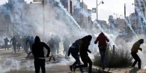 إصابات بالرصاص والاختناق بمواجهات مع الاحتلال في بلدة قراوة بني حسان غرب سلفيت