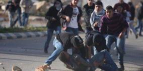 إصابة مواطن بالرصاص الحي خلال مواجهات اندلعت مع الاحتلال في قرية يتما جنوب نابلس