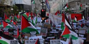 مئات الآلاف يتظاهرون في لندن للمطالبة بـوقف العدوان على غزة