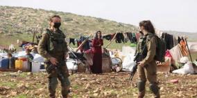 جيش الاحتلال يمنع أهالي خربة "جبعيت" شمال شرق رام الله من العودة إليها