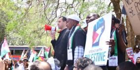 زيمبابوي تشهد تظاهرة جماهيرية رفضا لحرب الإبادة الجماعية الإسرائيلية في قطاع غزة