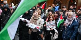 مظاهرة في بولندا تنديدا بالعدوان وتضامنا مع قطاع غزة