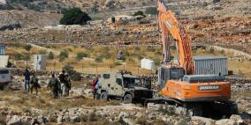 الاحتلال يستولي على "حفار" جنوب الخليل