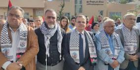 مستشفى الهمشري والراعي ينظمان وقفة تضامنية مع الطواقم الطبية والاسعافية في فلسطين