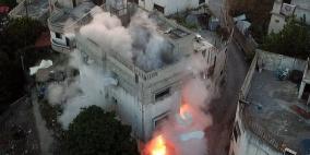 قوات الاحتلال تفجر منزل الأسير شحادة في عوريف
