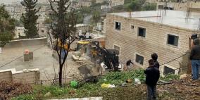 الاحتلال يهدم شقة سكنية في بلدة صور باهر جنوب القدس