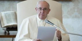 البابا فرنسيس يدعو لوقف العمليات العسكرية والسماح بوصول المساعدات إلى غزة