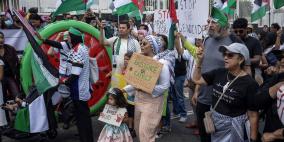 تظاهرات في مدن وعواصم عالمية تنديدا بالعدوان المتواصل على قطاع غزة