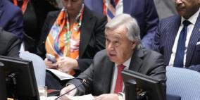 غوتيريش: لا شيء يمكن أن يبرر العقاب الجماعي للشعب الفلسطيني