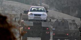 قوات الاحتلال تستولي على ثلاث مركبات من قرية الساوية جنوب نابلس