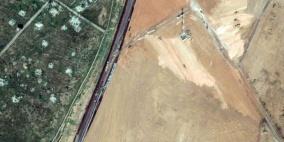 صور فضائية تكشف عن جدار غامض تقيمه مصر على الحدود مع غزة