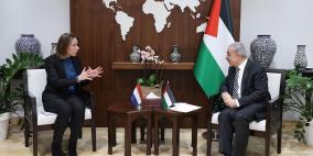 اشتية يبحث مع وزيرة خارجية هولندا الوضع الإنساني الكارثي في غزة وجهود وقف العدوان