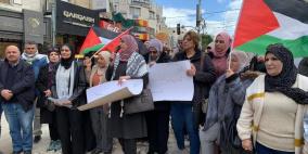 جنين: وقفة في جنين إسنادا للمرأة والمعتقلات والمعتقلين ورفضا لجريمة الإبادة في قطاع غزة