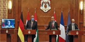 وزراء خارجية مصر والأردن وفرنسا يدعون لوقف إطلاق النار
