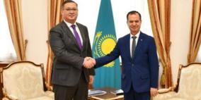 وزير خارجية كازاخستان يستقبل السفير أبو زيد