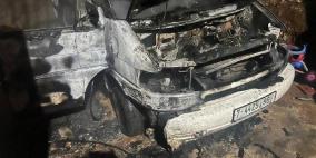 إحراق منزل ومركبة وإصابة مواطن بهجوم للمستوطنين جنوب نابلس
