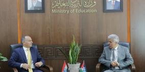برهم يبحث مع السفير المصري تعزيز التعاون المشترك لخدمة التعليم