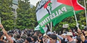 متظاهرون يغلقون جسر مانهاتن للمطالبة بوقف الحرب على غزة