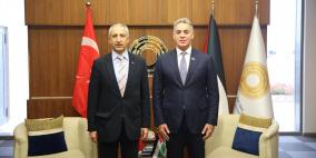 محافظ سلطة النقد يستقبل السفير التركي لدى دولة فلسطين