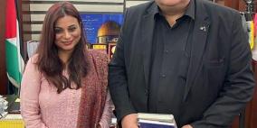 صيدم يبحث مع سفيرة الهند سبل تعزيز العلاقات الثنائية
