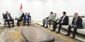 السفير الرويضي يلتقي نائب رئيس مجلس الوزراء وزير الخارجية  العراقي